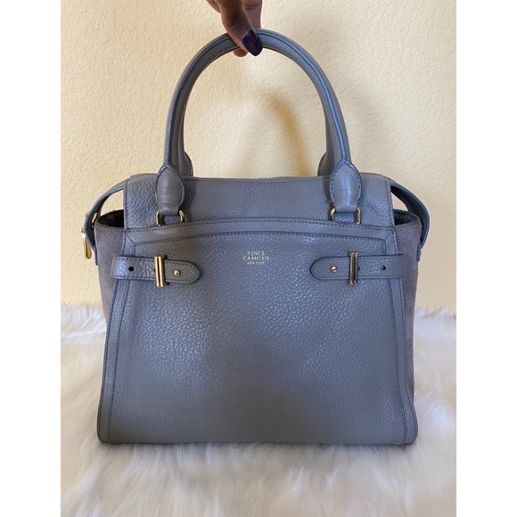 Vince Camuto | Bags | Vince Camuto Large Satchel Handbag Grey | Poshmark